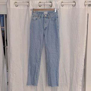 Abrand Light Wash Straight Fit Jeans